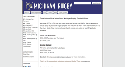 Desktop Screenshot of michiganrugby.org