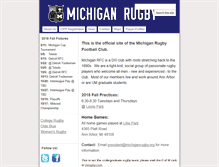 Tablet Screenshot of michiganrugby.org